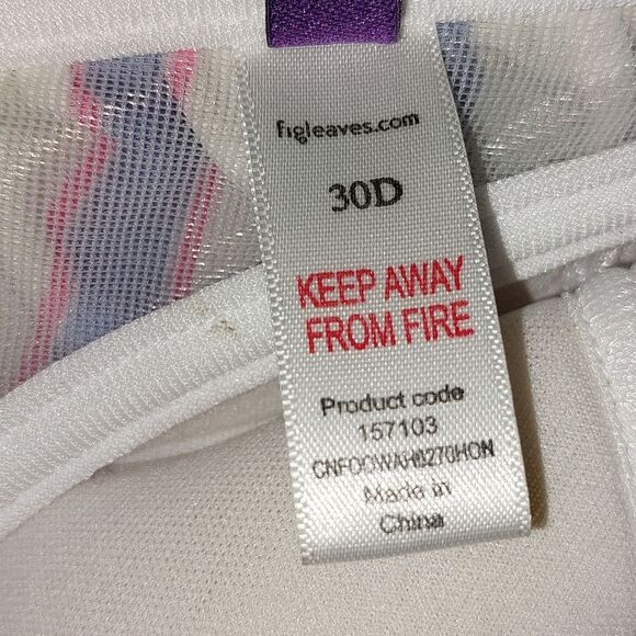 FigLeaves Santa Chuz Underwired Twist Bandeau Bkini Top Size 30D - Picture 8 of 8